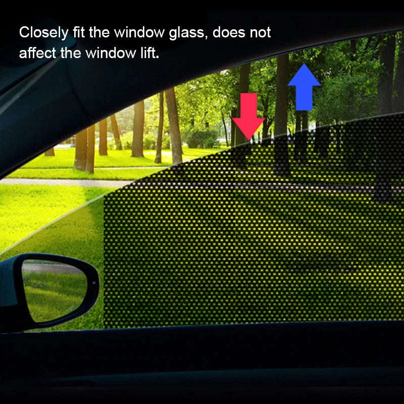 2-Piece Car Side Window Sun Shade Film-63CM