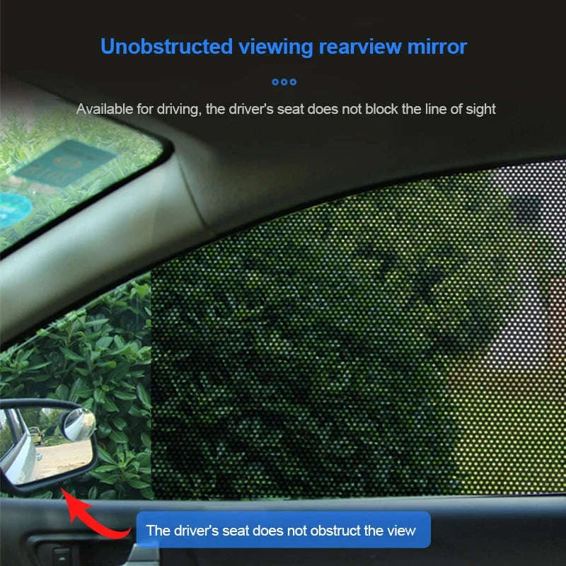 2-Piece Car Side Window Sun Shade Film-63CM