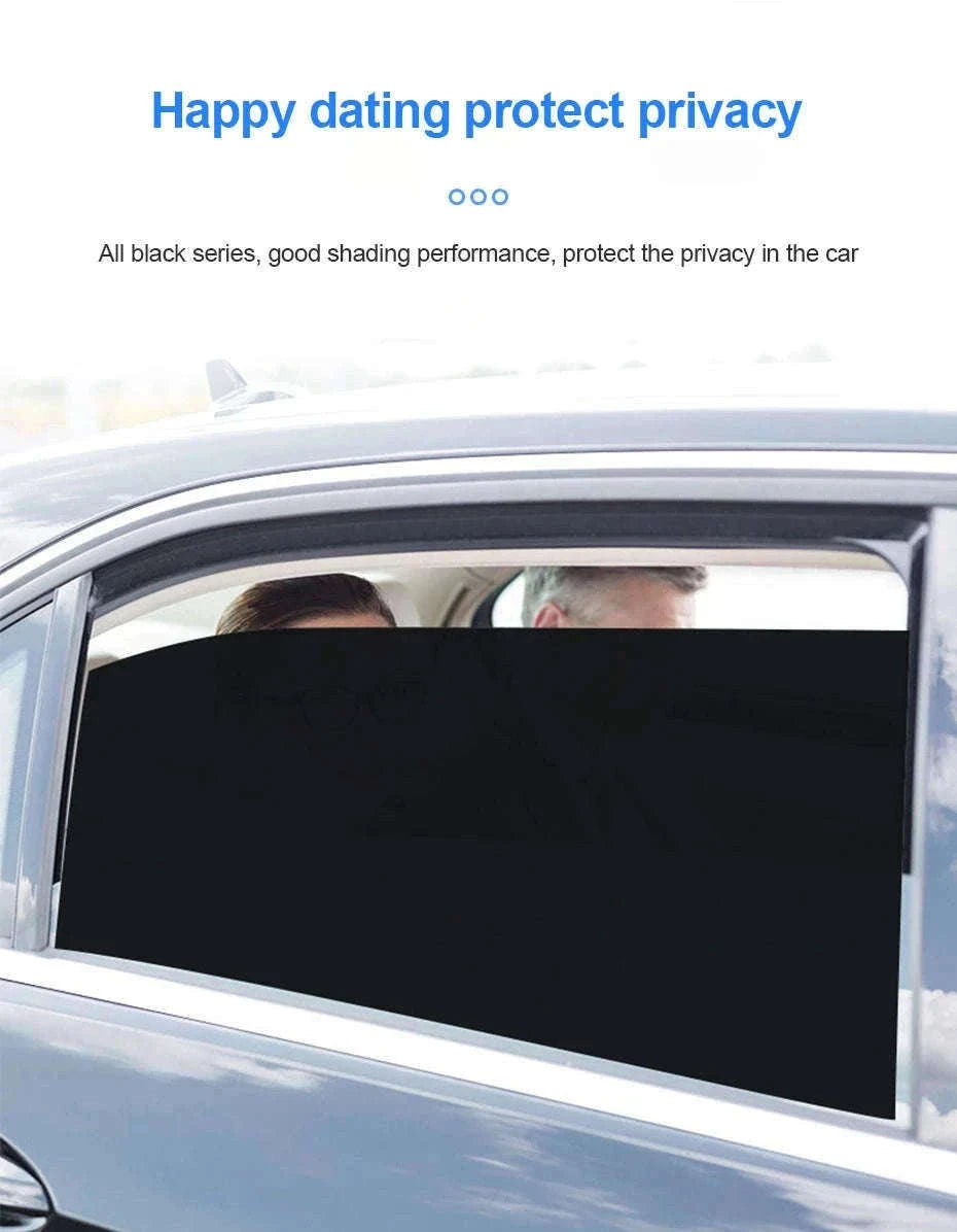 2-Piece Car Side Window Sun Shade Film-63CM