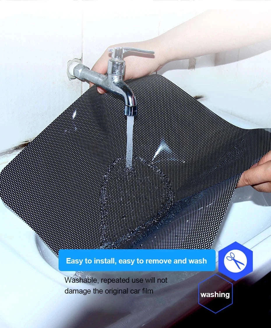 2-Piece Car Side Window Sun Shade Film-63CM