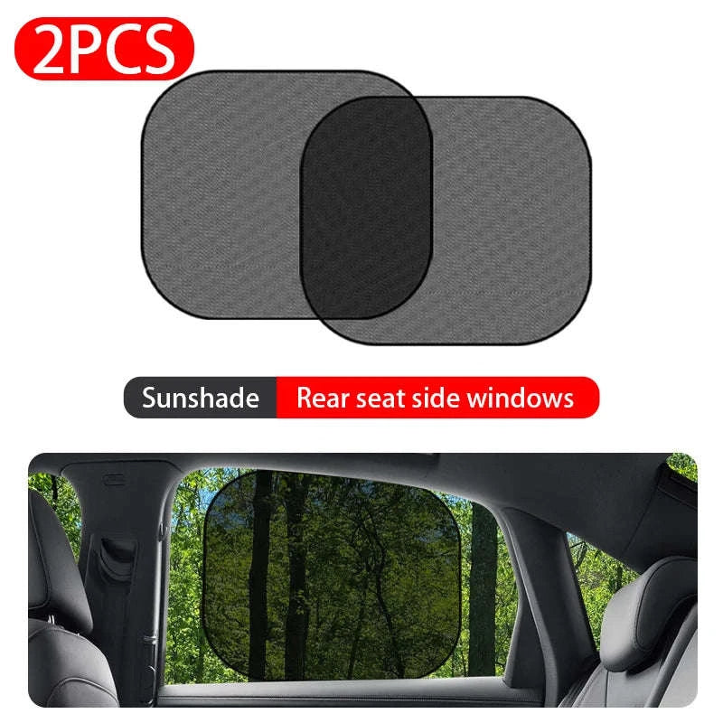 2-Piece Car Side Window Sun Shade-Rear 2pcs