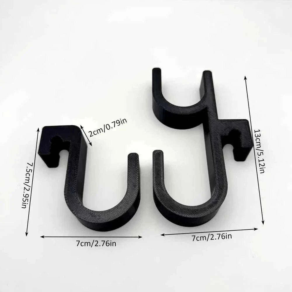 2-Piece Car Umbrella Hooks for Trunk or Seat Back-2Pcs Double Hook