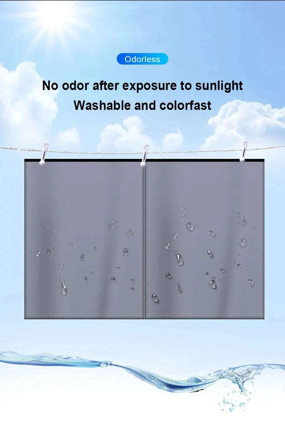 2-Piece Magnetic Double-Layer Car Side Window Sun Shade Curtain-Back 2pcs