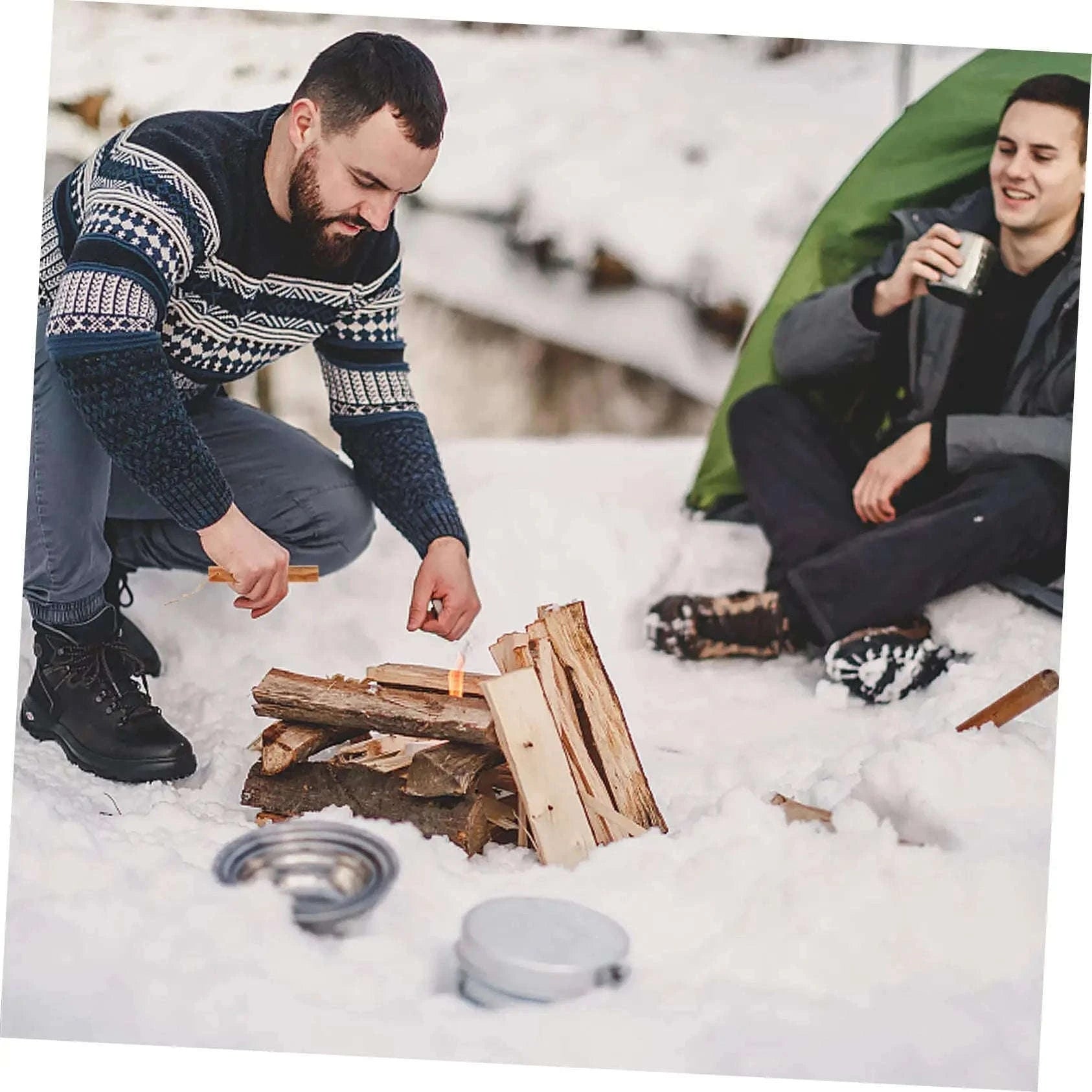 2-Piece Pure Natural Pine Wood Fire Starter Matches-2 Pcs