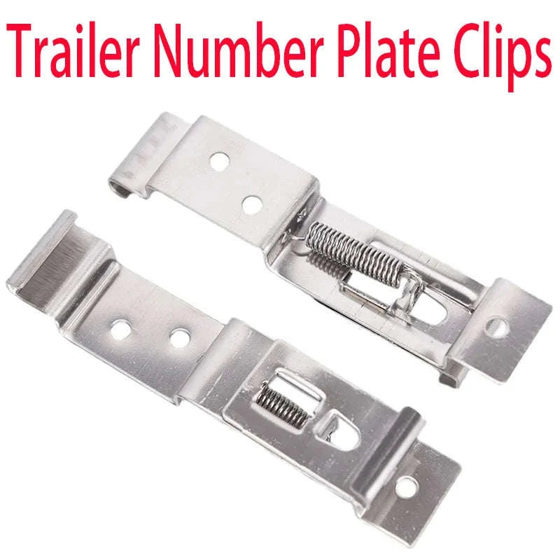 2-Piece Rectangular Stainless Steel License Plate Brackets-Germany