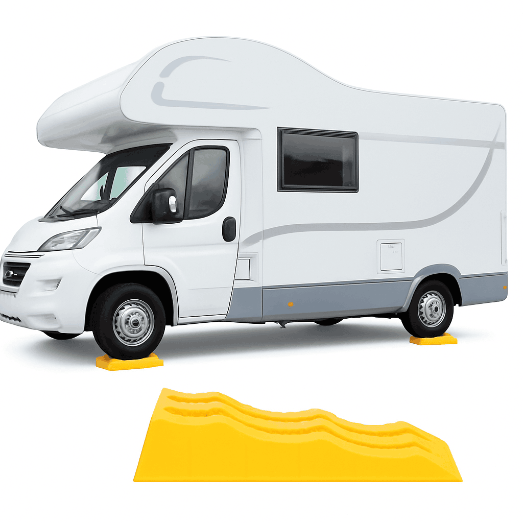 2-Piece RV Leveling Ramps 3-Stage Heavy Duty Wheel Pads-2pcs