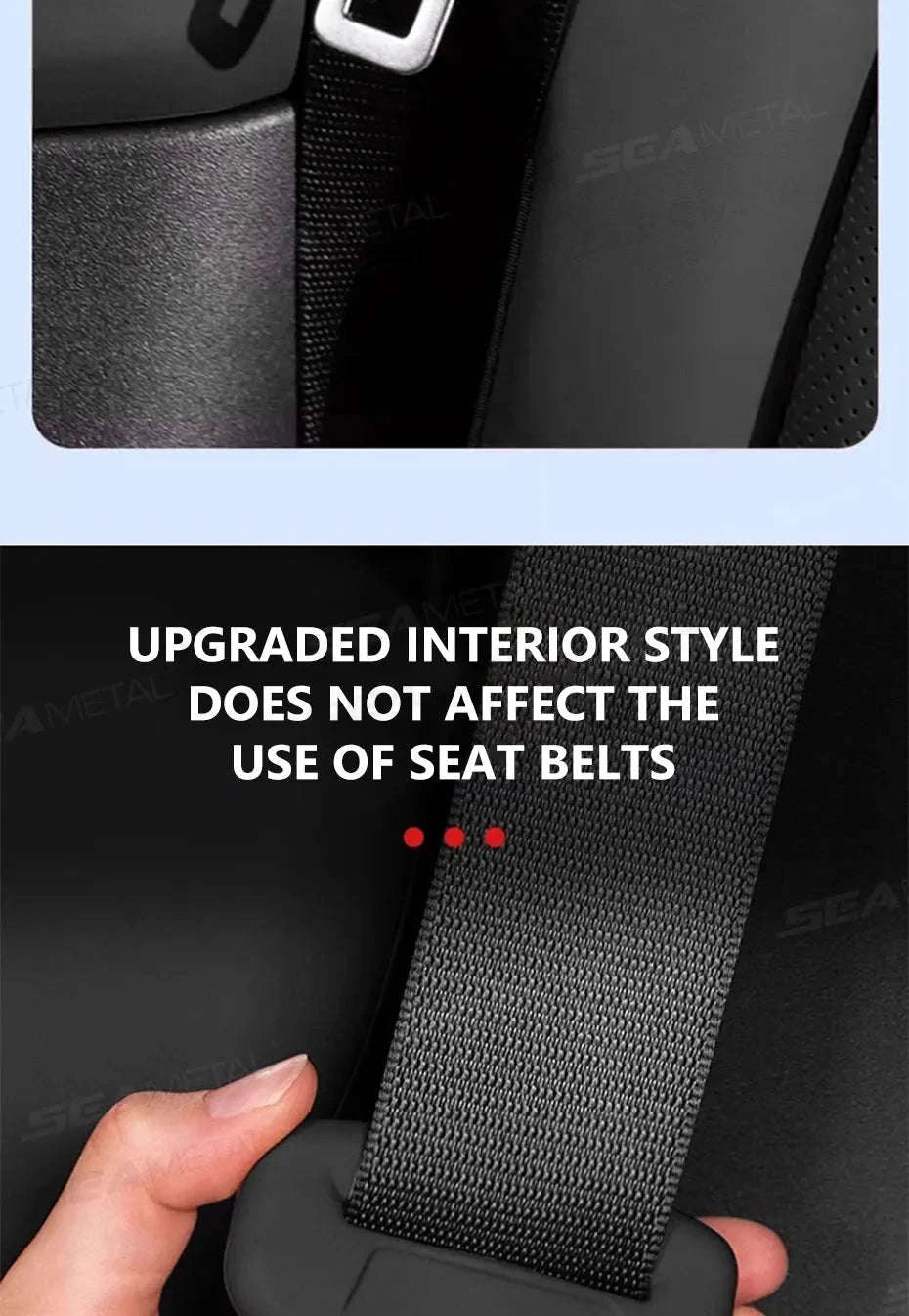 2-Piece Seat Belt Buckle Protector Rubber Cover-Brown 2pcs