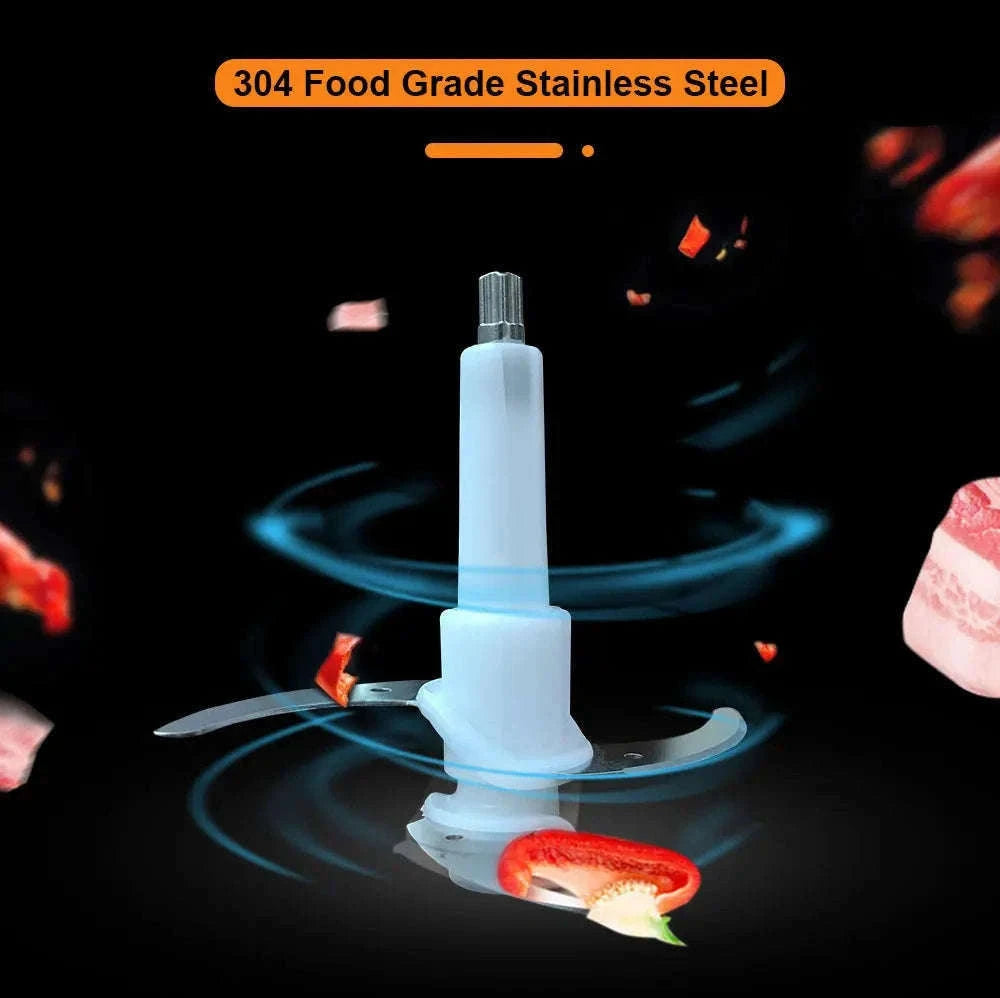 2-Speed 500W Stainless Steel 2L Electric Chopper-Standard Extra Knife / 110 V / United States|US