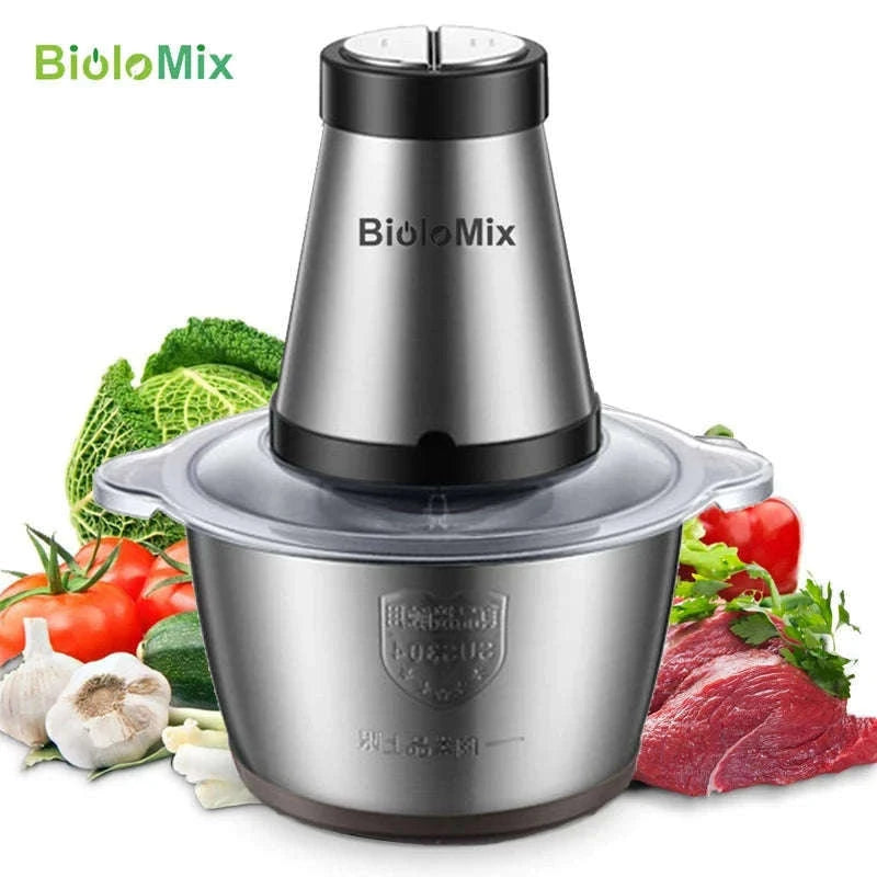 2-Speed 500W Stainless Steel 2L Electric Chopper-Standard Extra Knife / 110 V / United States|US