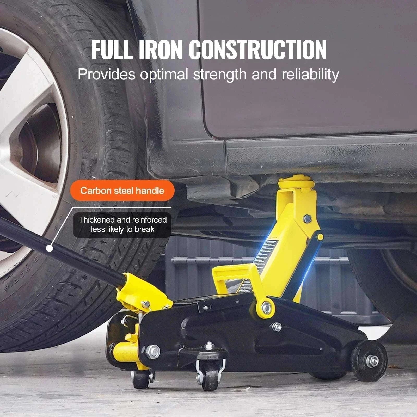 2 Ton Low Profile Hydraulic Floor Jack with Quick Lift Pump-United States