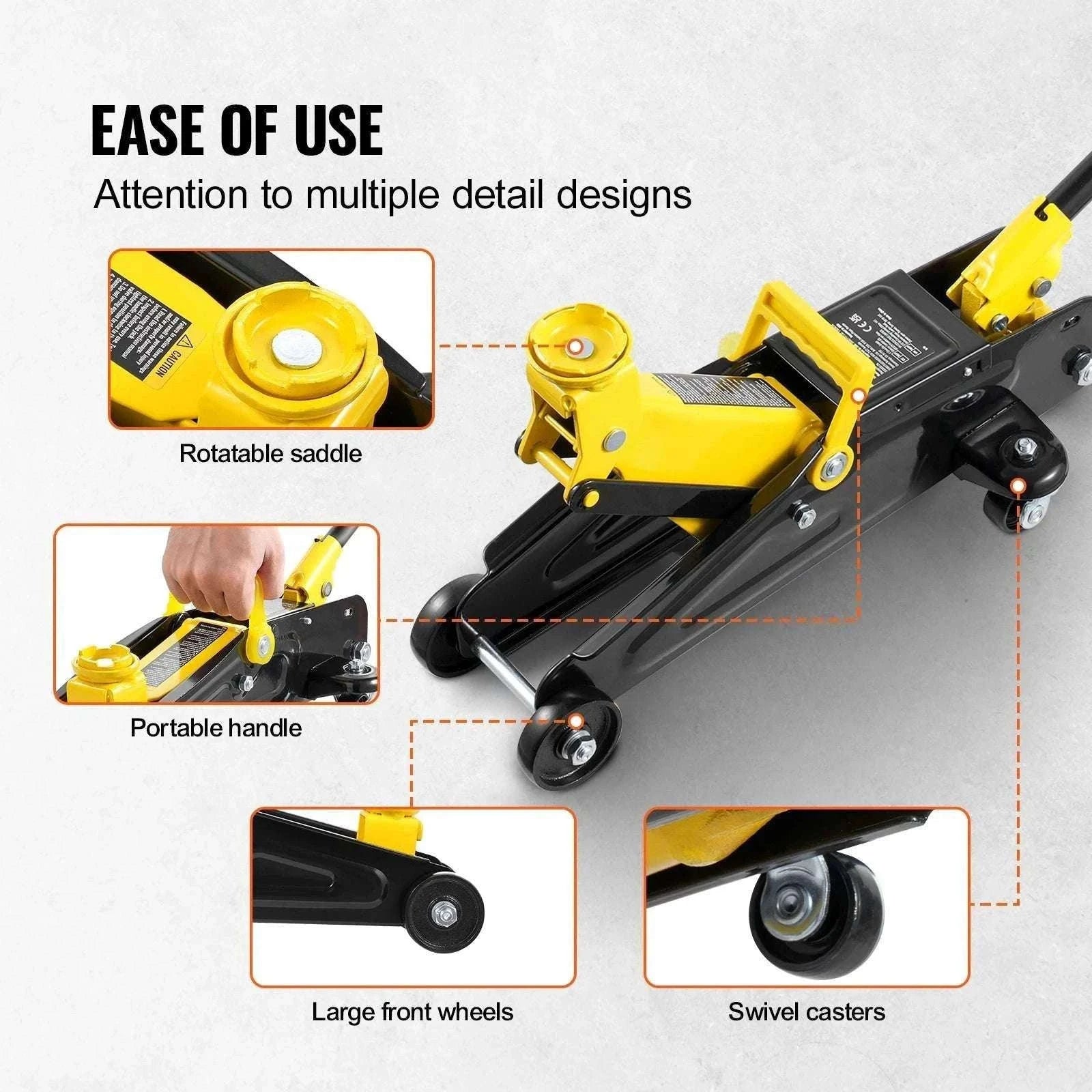 2 Ton Low Profile Hydraulic Floor Jack with Quick Lift Pump-United States