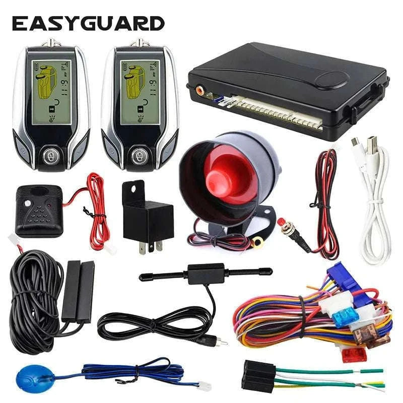 2-Way Car Alarm System with LCD Remote & Keyless Entry PKE-China Mainland