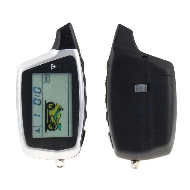 2-Way Motorcycle Alarm System with LCD Pager & Remote Start-Default Title