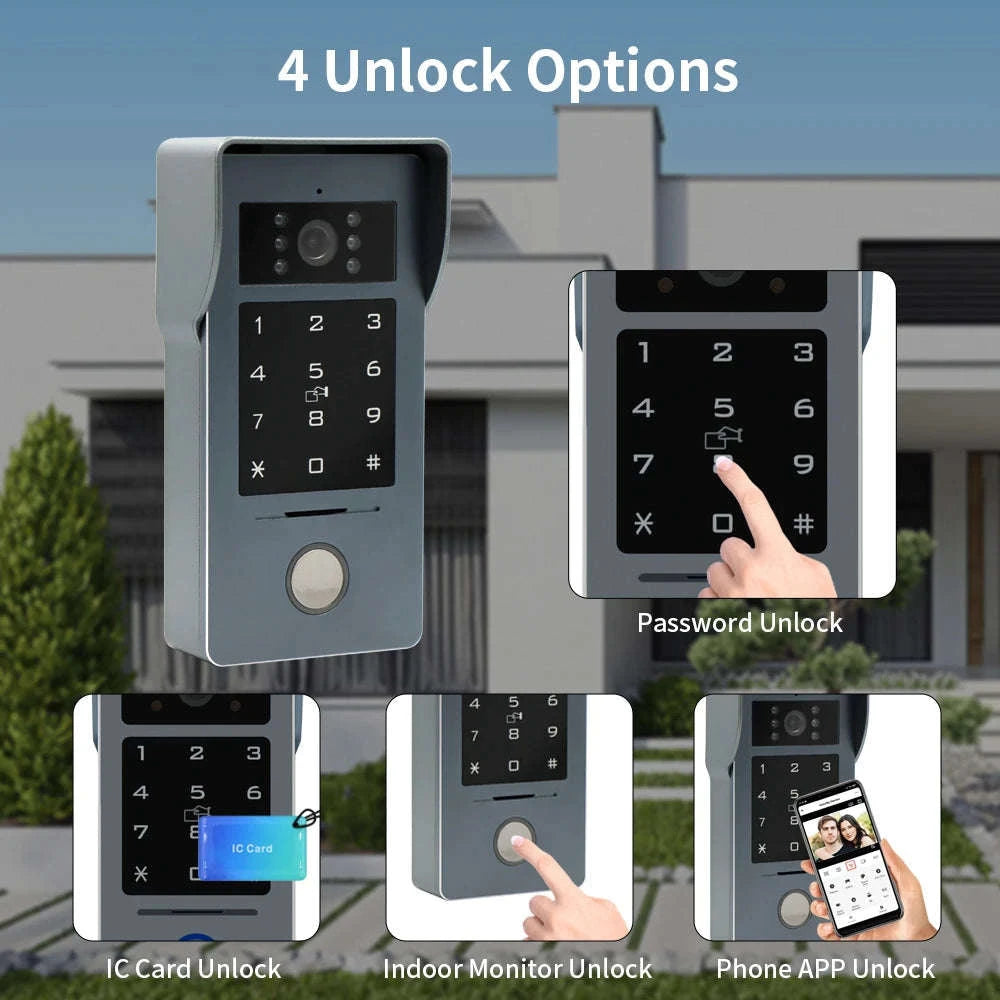 2 Wire Smart Tuya WiFi 1080P Video Intercom Doorbell-R36 1V2 7 inch