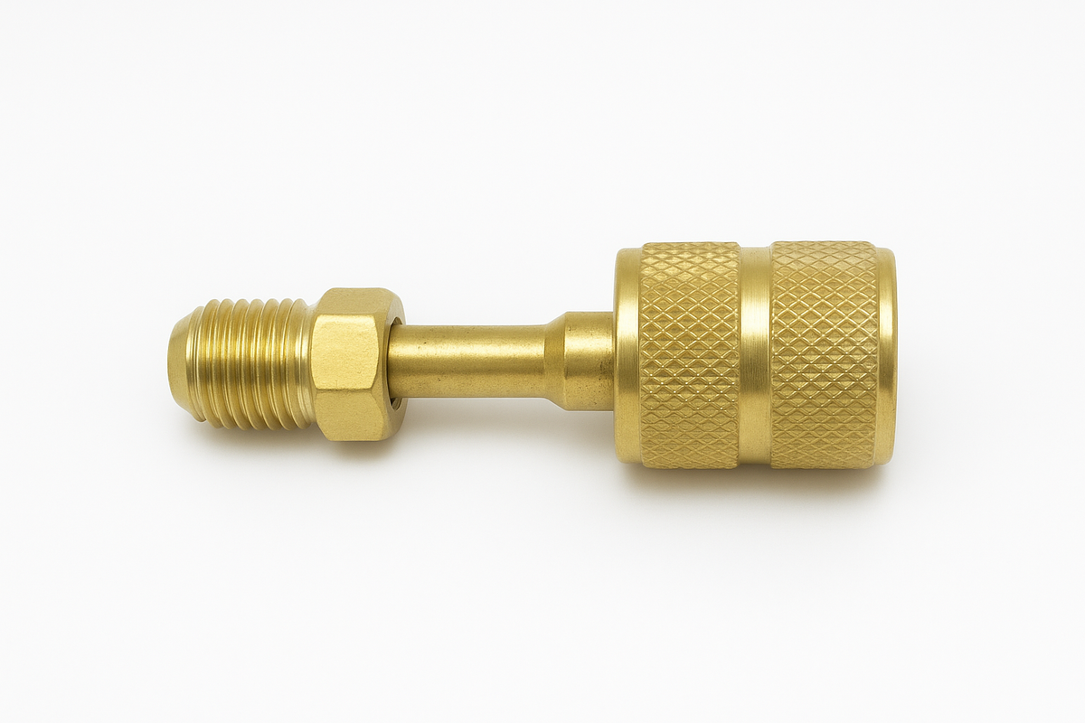 2-Pak R410A-adaptere 5/16 SAE Hul til 1/4 SAE Flare