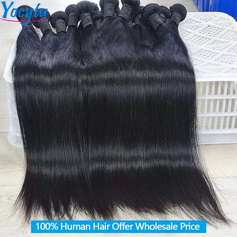 20 20 20 Inch Straight Human Hair Bundles – 100% Human Hair-Remy Hair / 15%-20% / france|20222426