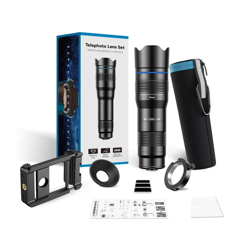 20-40x Zoom Smartphone Telephoto Lens with Tripod Kit-zoom lens kit