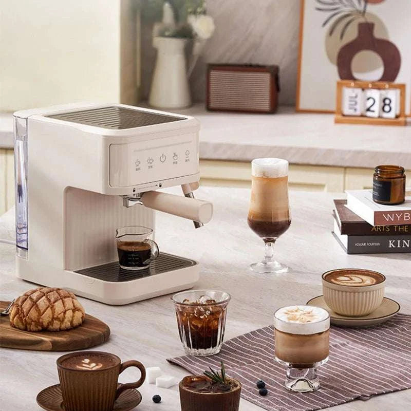 20 Bar Espresso Coffee Machine with Milk Frother & Dual Cup Brewing-200742black / China Mainland / US