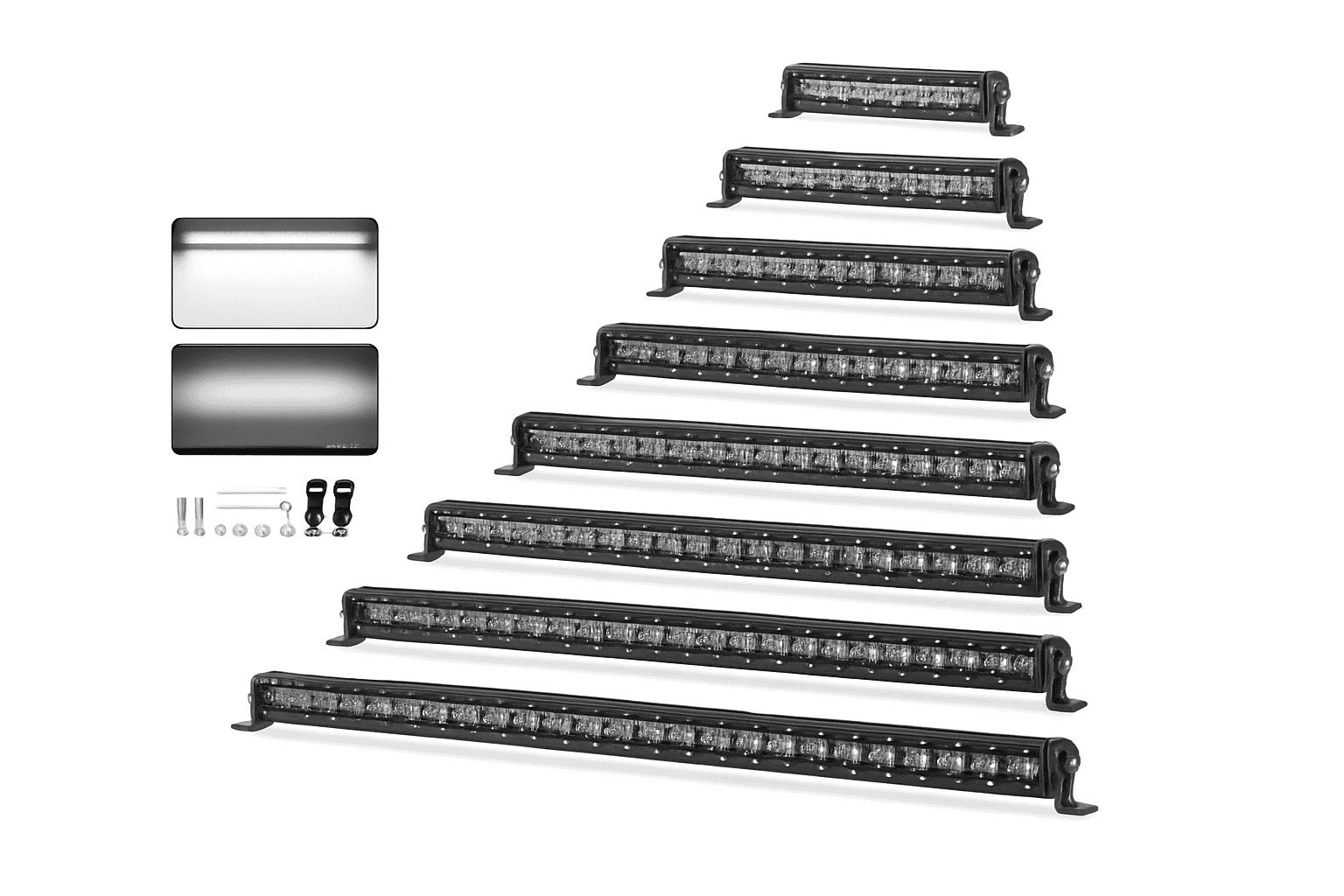 20 Inch 6D Slim LED Light Bar 6500K IP68-50inch 6000K