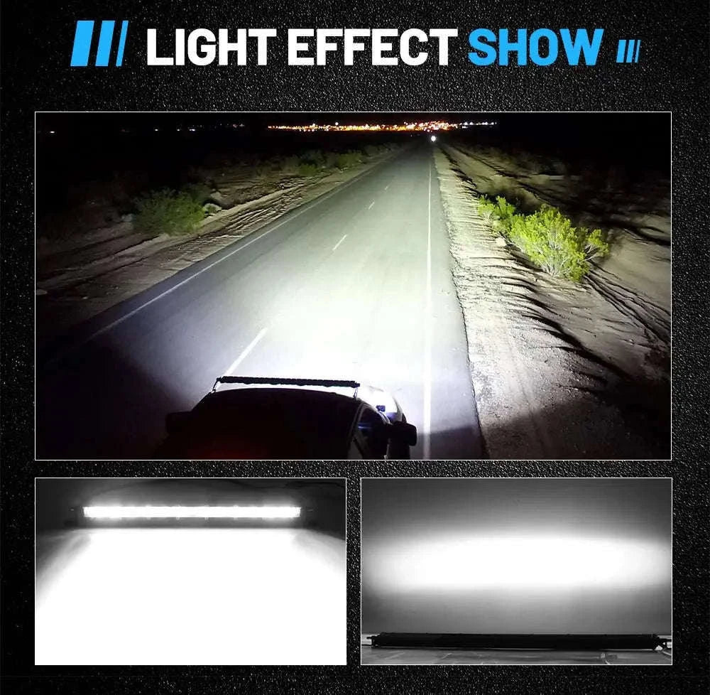 20 Inch 6D Slim LED Light Bar 6500K IP68-50inch 6000K