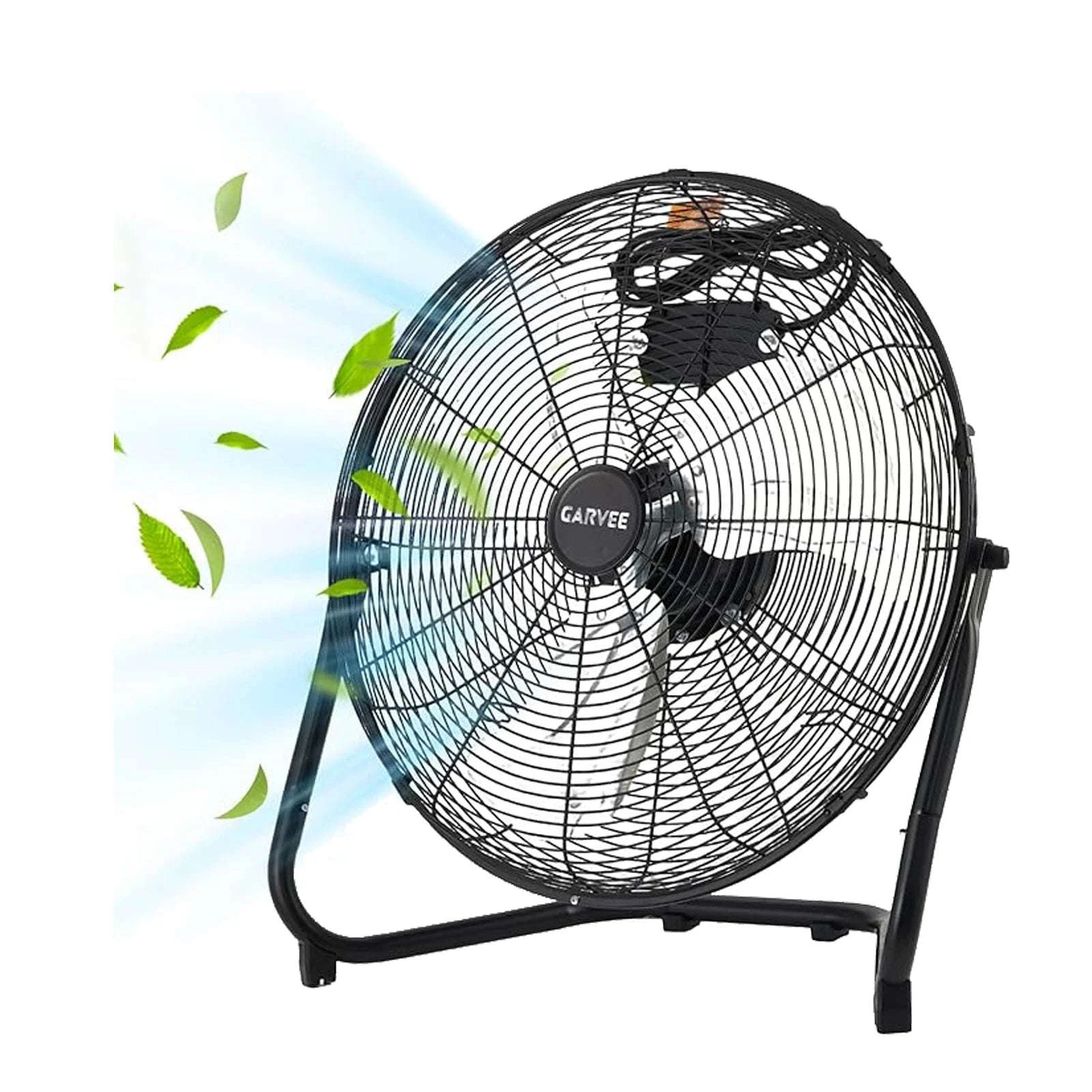 20 Inch High Velocity Floor Fan 4800 CFM 3 Speed Adjustable Tilt-20 in / United States