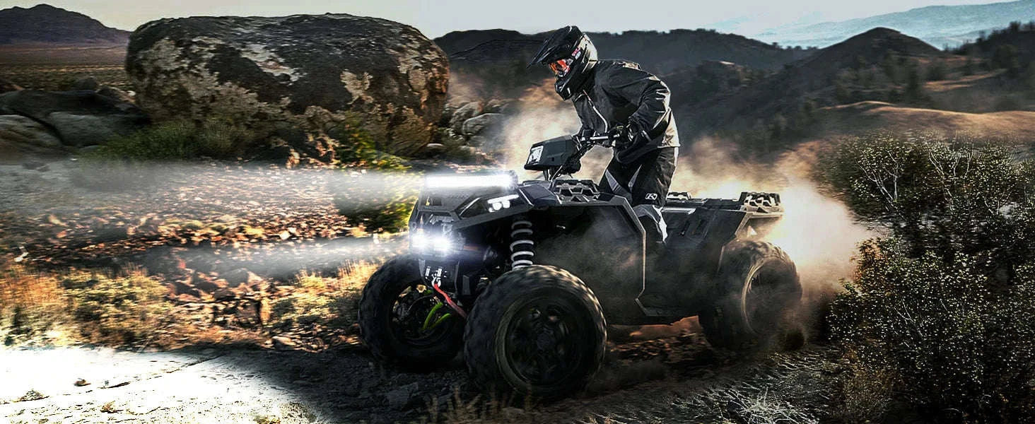 20 Inch LED Light Bar and 2 x 4 Inch LED Light Pods, 100W, 24000LM, 6500K, Waterproof Combo Beam-Default Title