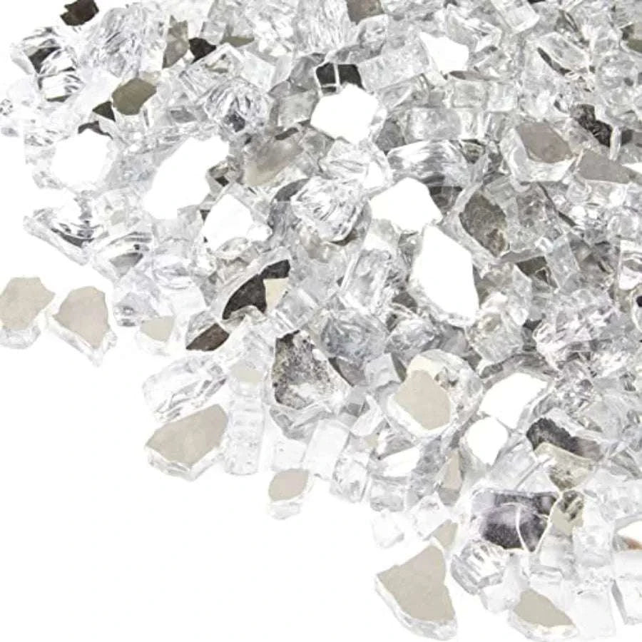 20 lb Reflective Fire Glass 1/2-Inch for Propane Fire Pit-United States / CobaltBlue