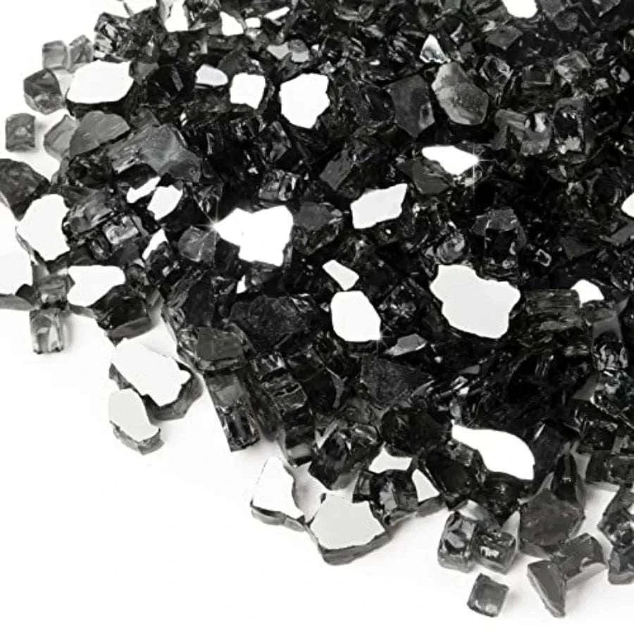 20 lb Reflective Fire Glass 1/2-Inch for Propane Fire Pit-United States / CobaltBlue