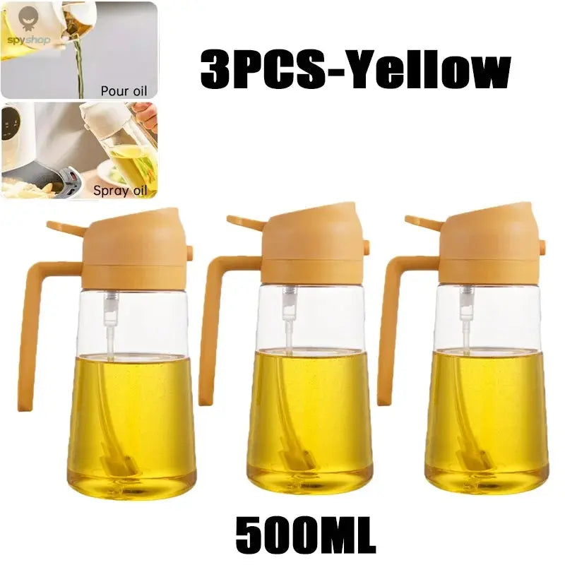 200/300/500ml Oil Spray Bottle BBQ Cooking Olive Oil Sprayer Kitchen Baking Oil Spray Empty Bottle Vinegar Bottle oil brush Spy-shop.com