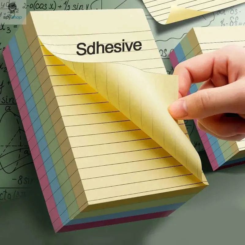 200-Sheet Line Sticky Notes – 4 Color Portable Notepad-Large 200 sheets