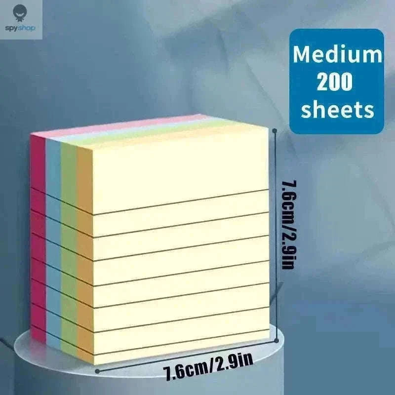 200-Sheet Line Sticky Notes with 4 Color Coding-Large 200 sheets