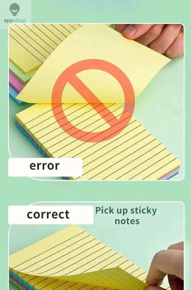 200-Sheet Line Sticky Notes with 4 Color Coding-Large 200 sheets