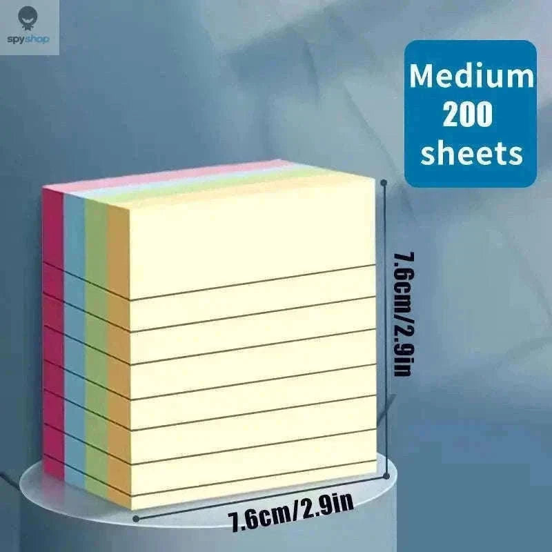 200-Sheet Line Sticky Notes with 4 Color Coding-Large 200 sheets