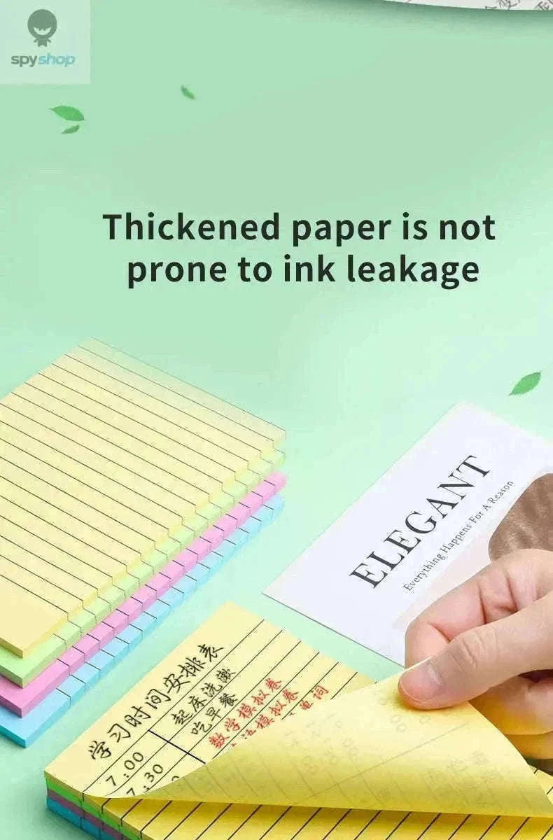 200-Sheet Line Sticky Notes with 4 Color Coding-Large 200 sheets