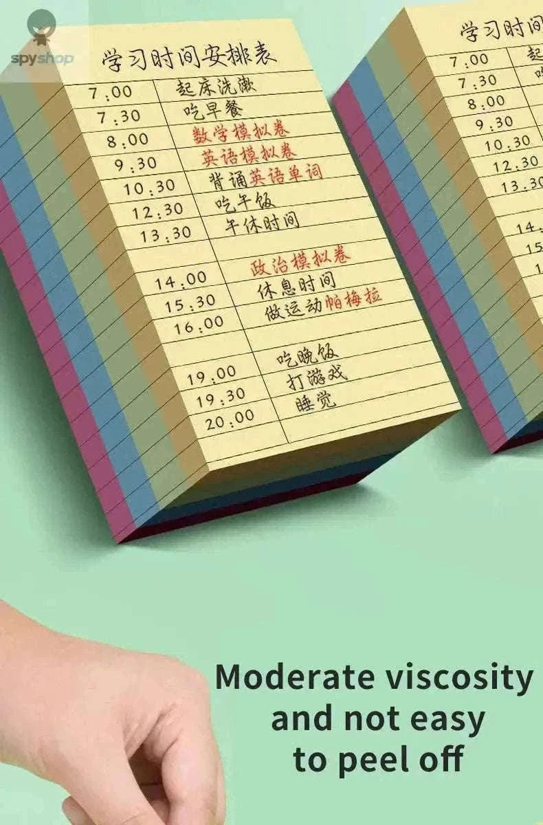 200-Sheet Line Sticky Notes with 4 Color Coding-Large 200 sheets