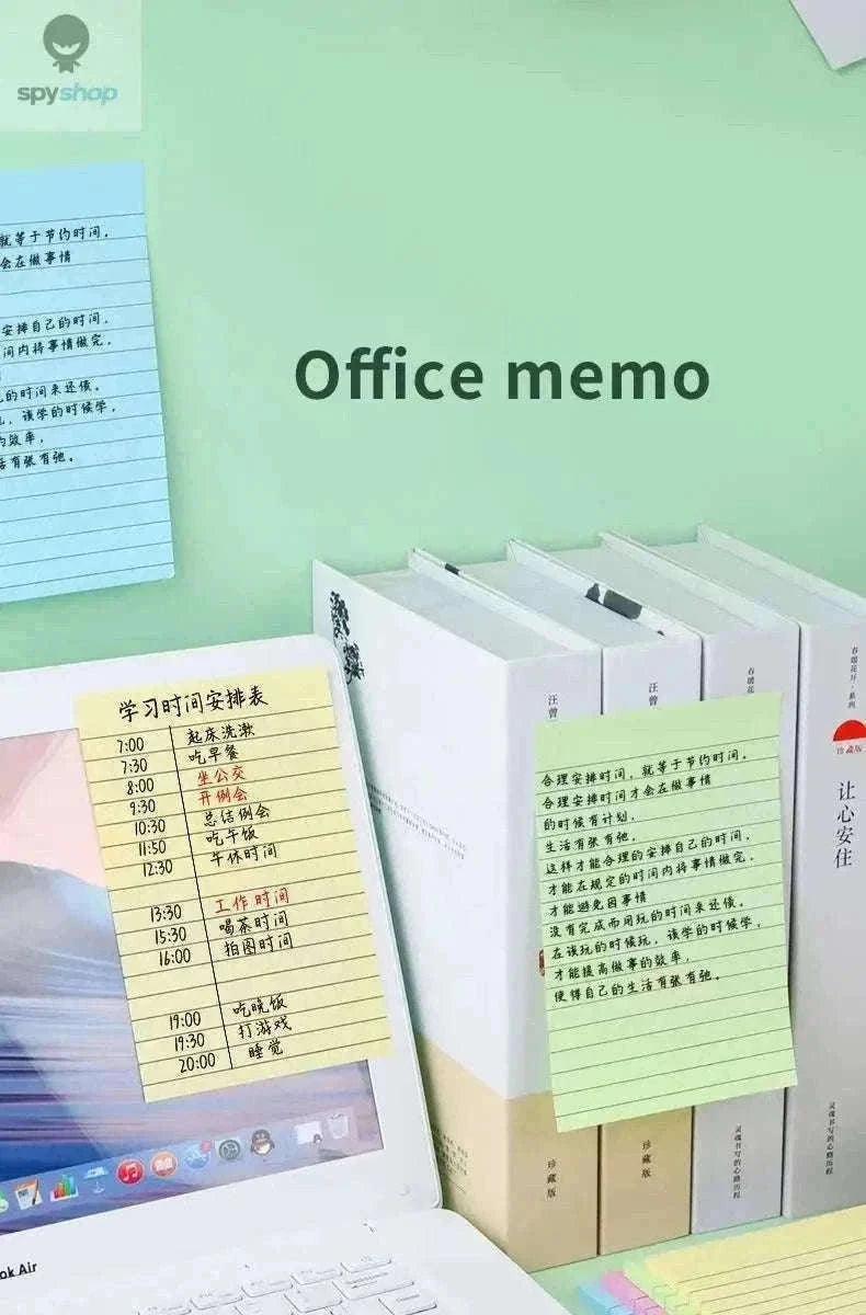 200-Sheet Line Sticky Notes with 4 Color Coding-Large 200 sheets