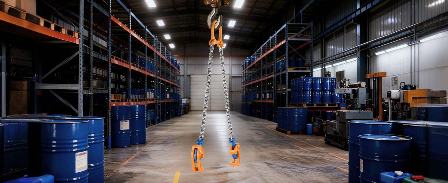 2000–2200 lbs Drum Lifting Chain Sling with Secure Hooks-2000LBS / United States