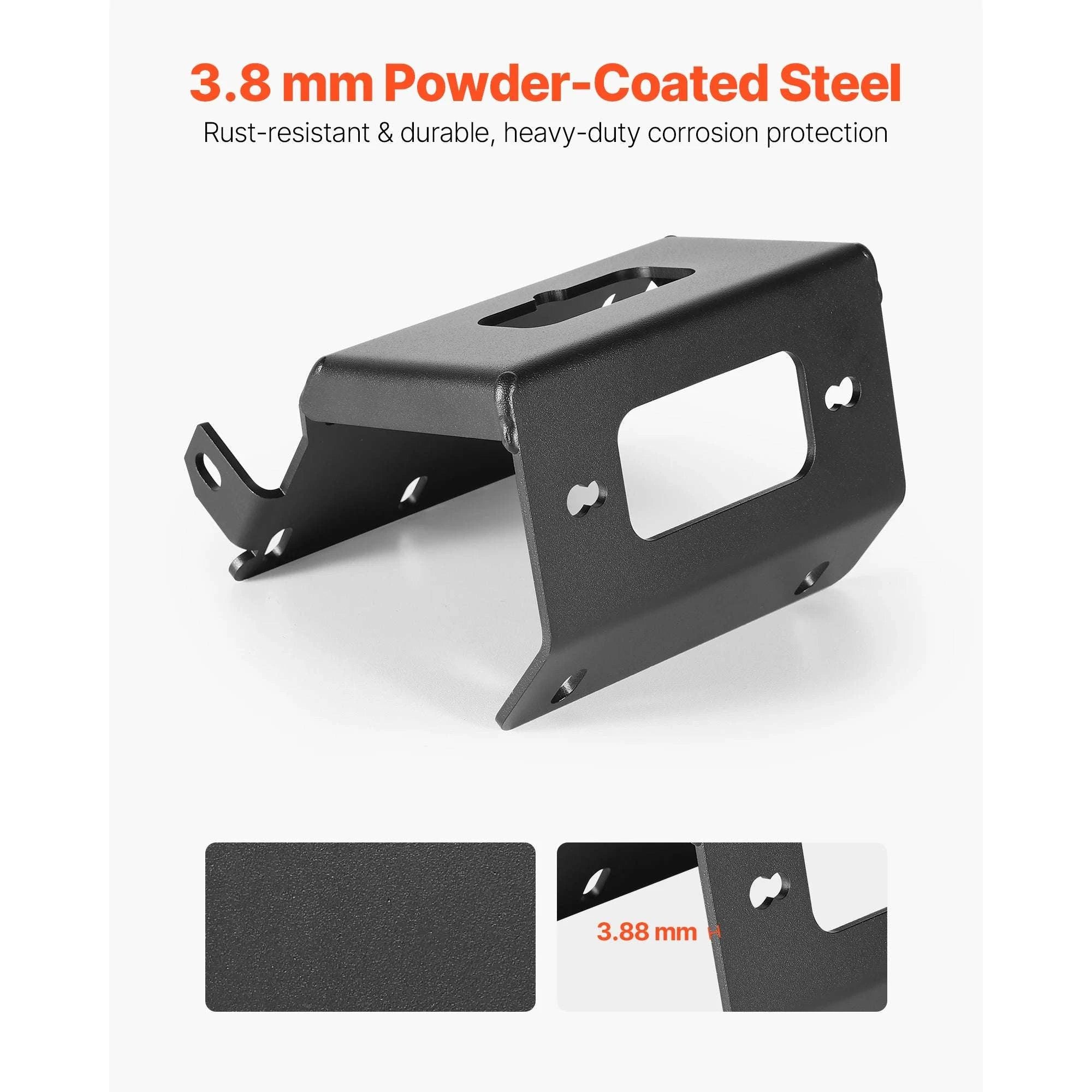 2000–3600 lbs Winch Hitch Mount for ATV Recovery and Towing-