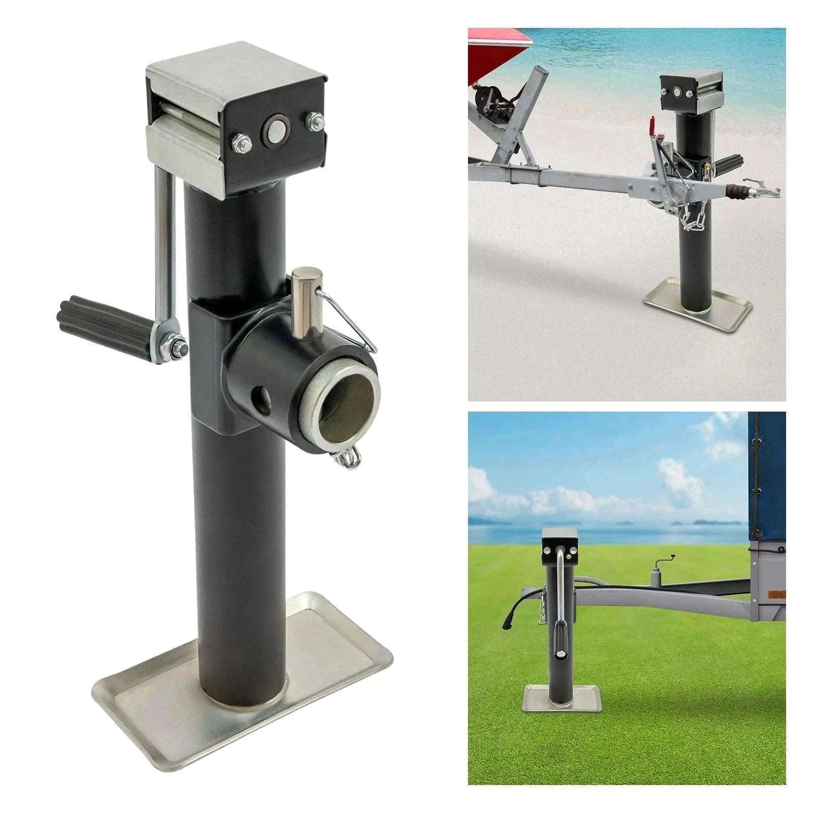 2000 lbs Weld-On Trailer Jack with Support Base-spain