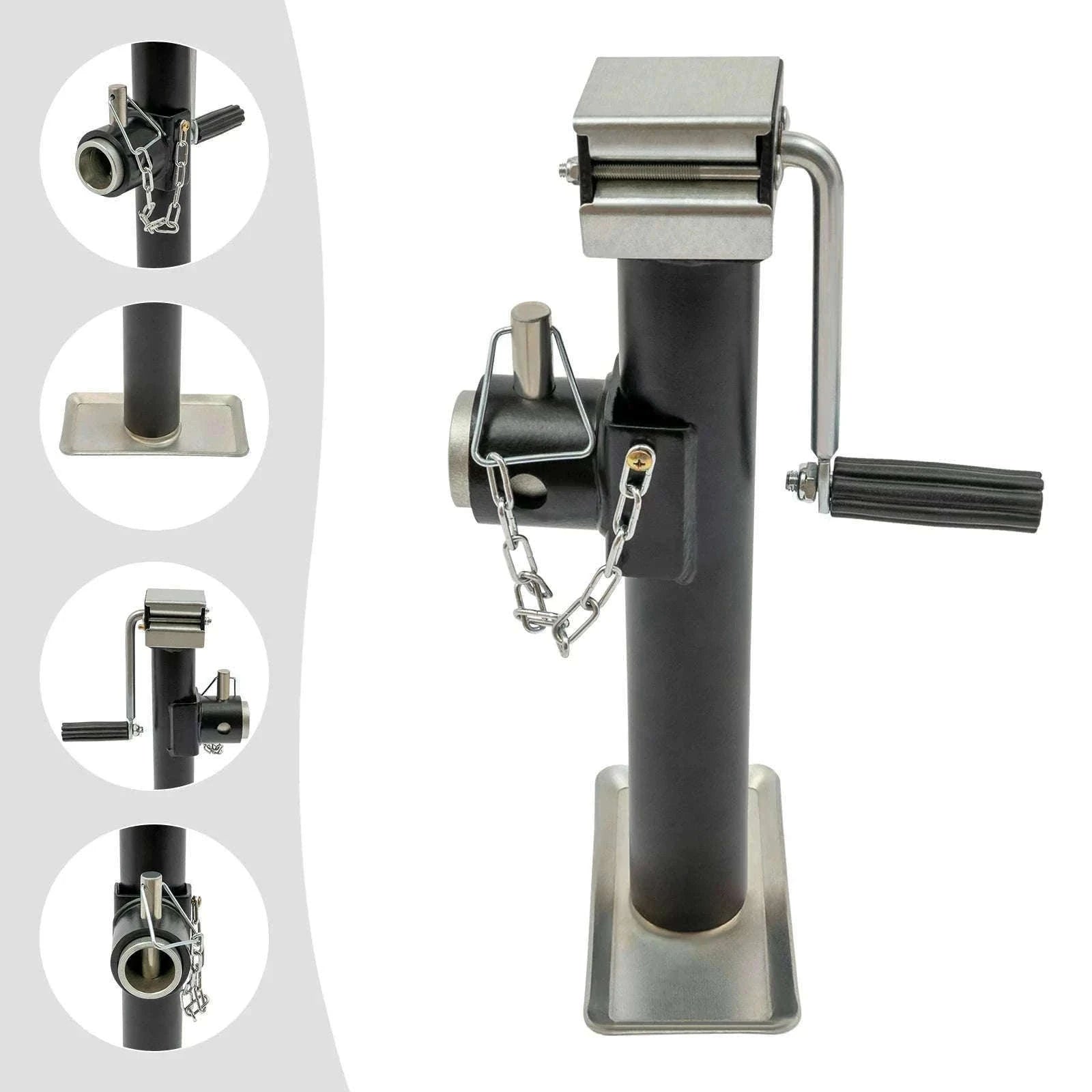 2000 lbs Weld-On Trailer Jack with Support Base-spain