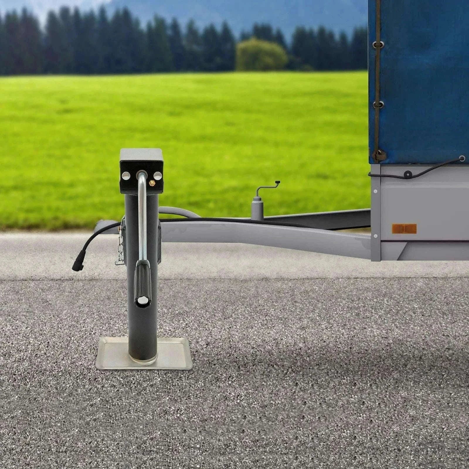 2000 lbs Weld-On Trailer Jack with Support Base-spain