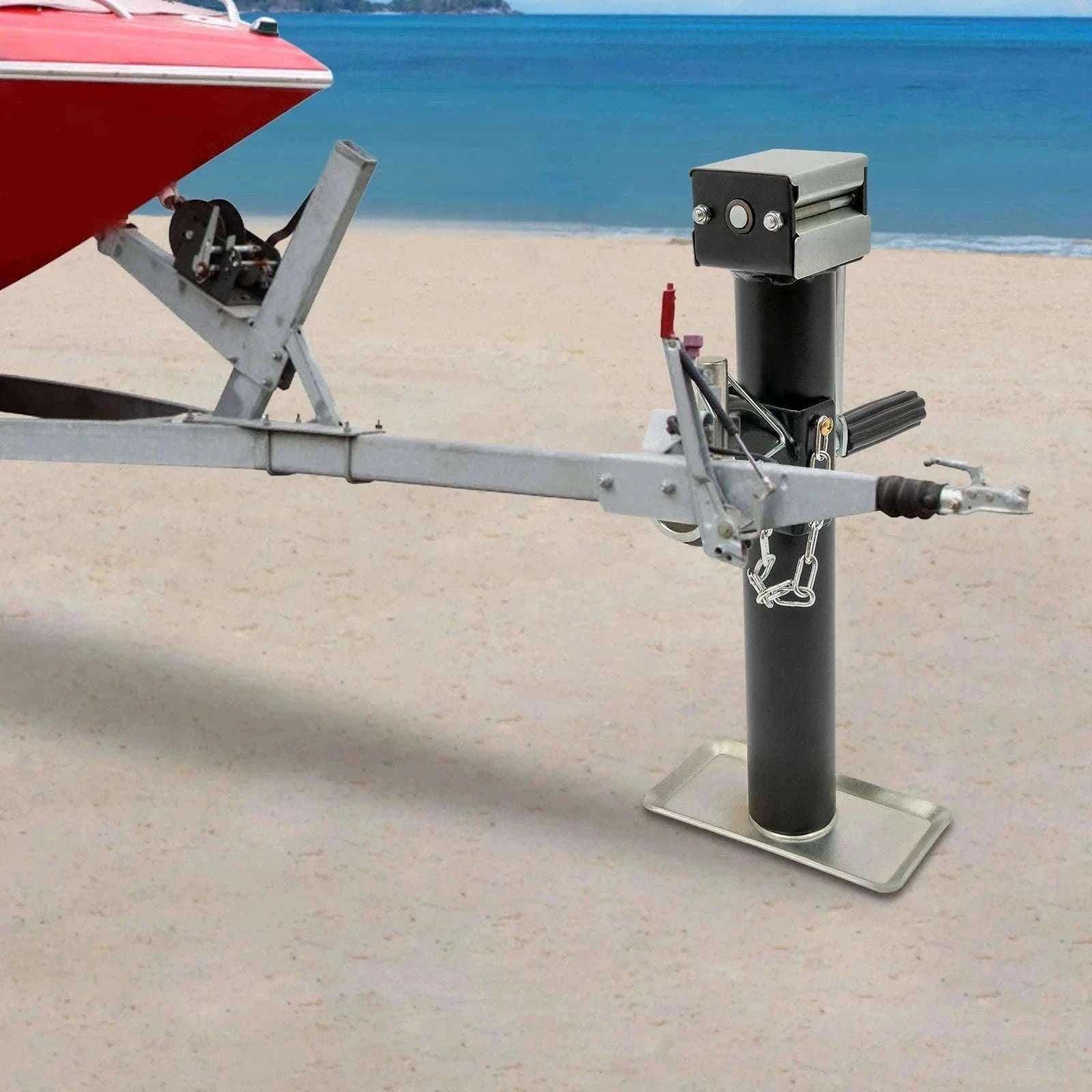 2000 lbs Weld-On Trailer Jack with Support Base-spain