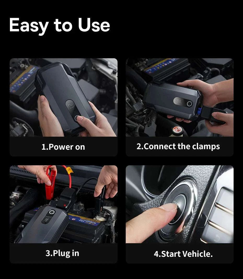 20000mAh Car Jump Starter 8000A Portable 12V Battery Booster-20000mAh