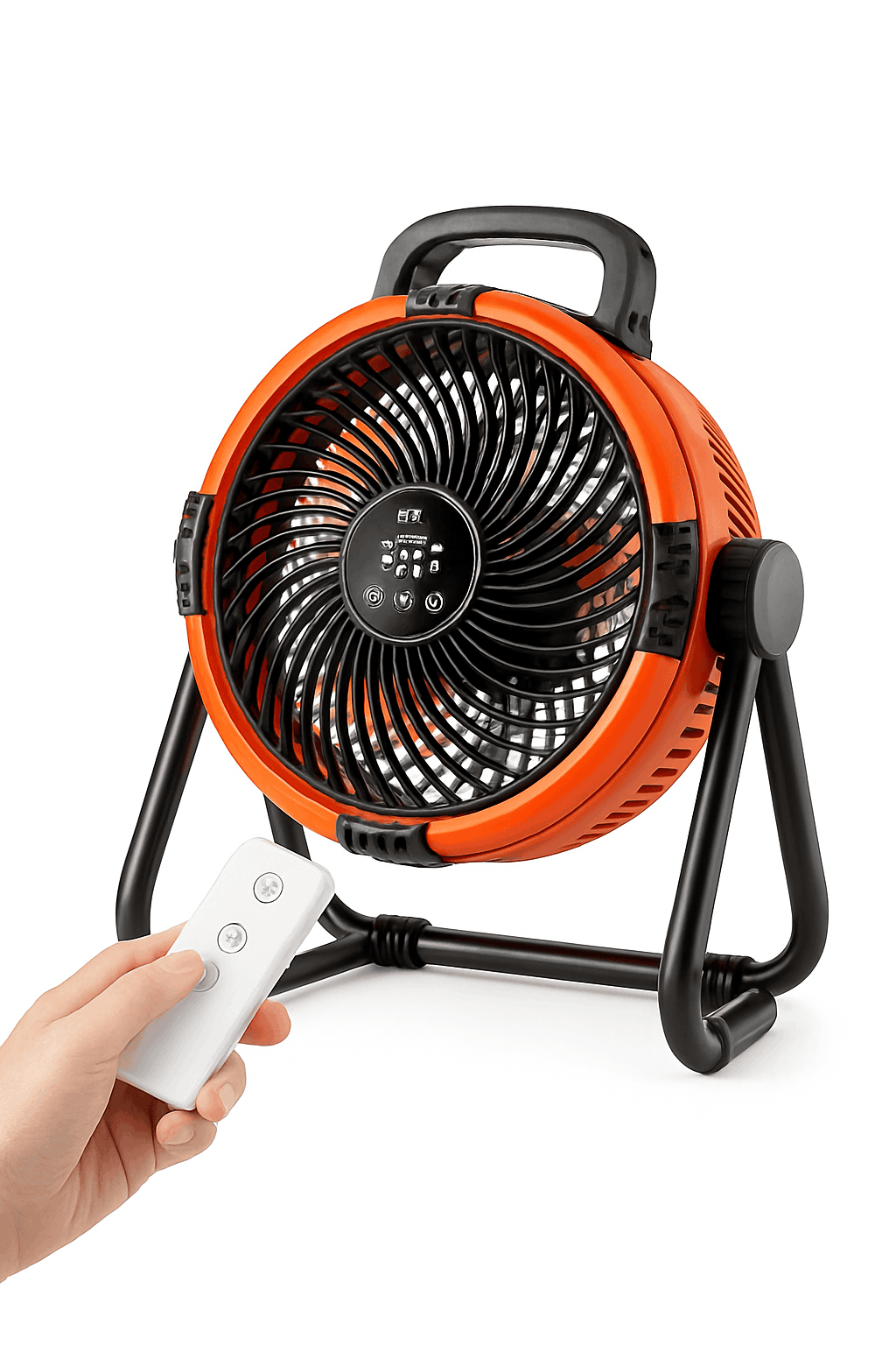 20000mAh Outdoor Camping Fan with LED Light and Remote Control-Khaki 10000mAh Bag