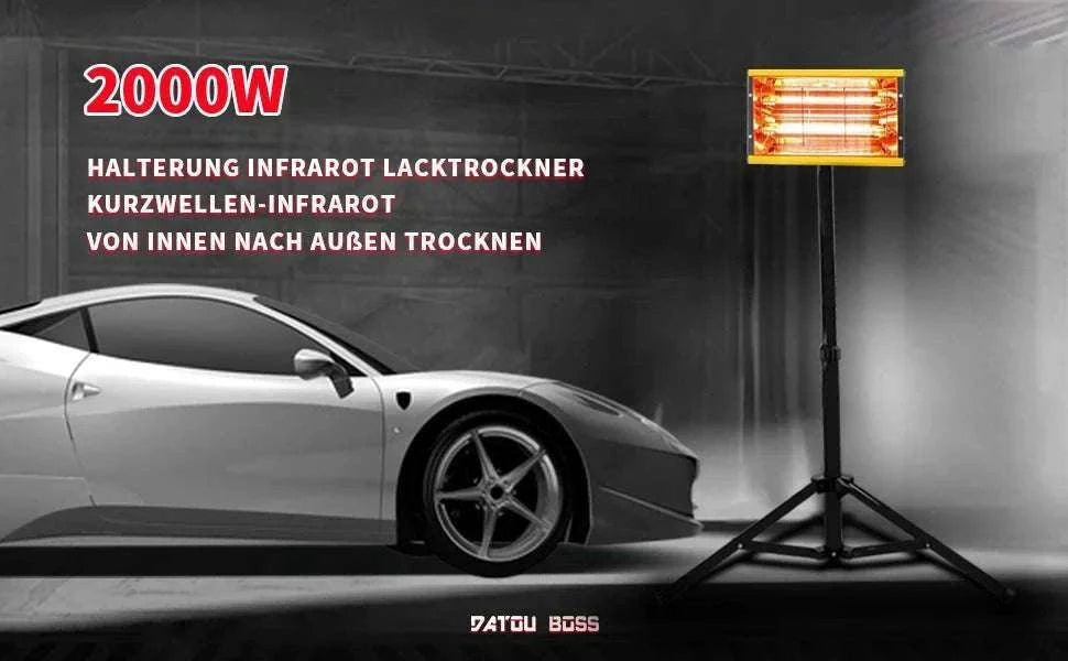 2000W Infrared Paint Curing Lamp with Adjustable Bracket-ZJ-SC-002 / 220V EU / GERMANY