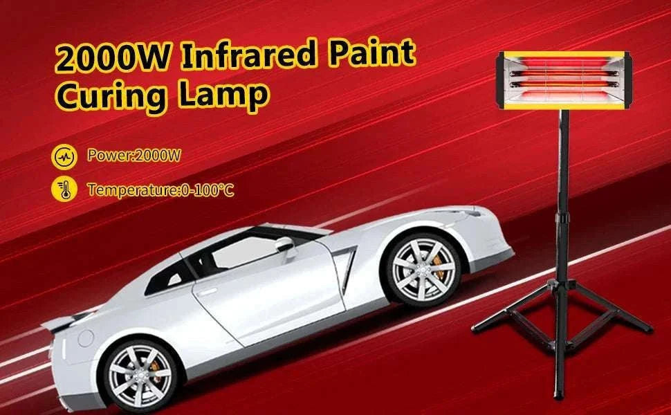 2000W Infrared Paint Curing Lamp with Adjustable Bracket-ZJ-SC-002 / 220V EU / GERMANY