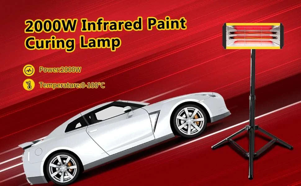 2000W Infrared Paint Curing Lamp with Adjustable Bracket-ZJ-SC-002 / 220V EU / GERMANY