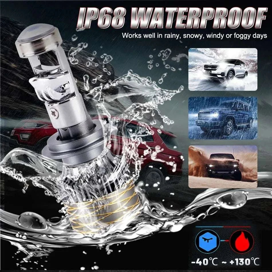 2000W LED Headlight Bulb 6000K Canbus H7 H4 H11 9005 9006-6000K Cold White / 9006/HB4