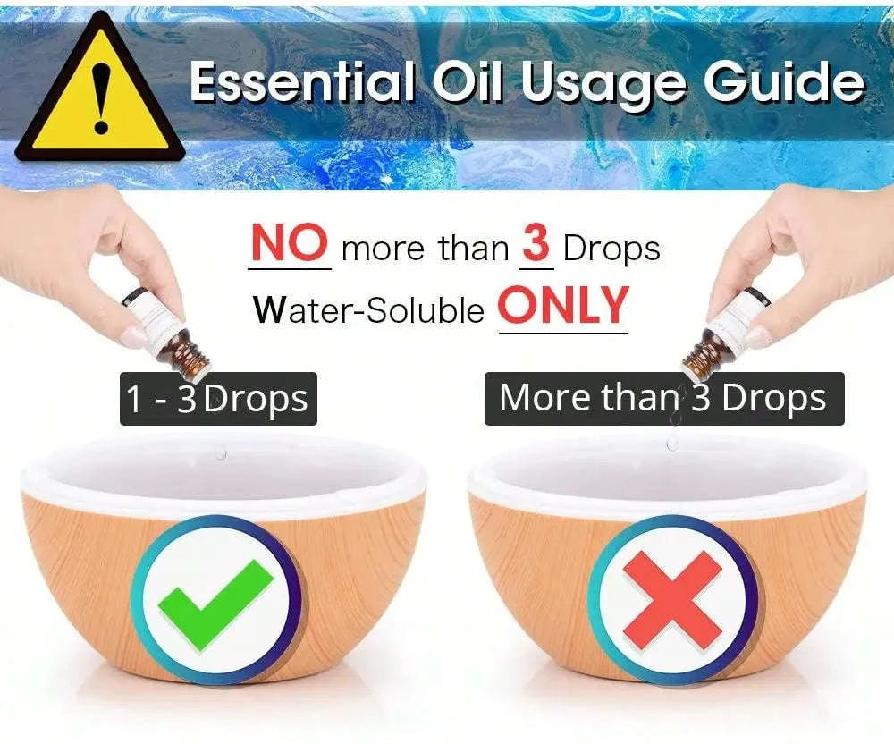 200ml Air Humidifier Essential Oil Diffuser USB Mist Maker-white wood grain