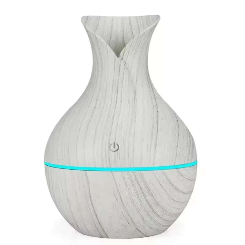200ml Air Humidifier Essential Oil Diffuser USB Mist Maker-white wood grain